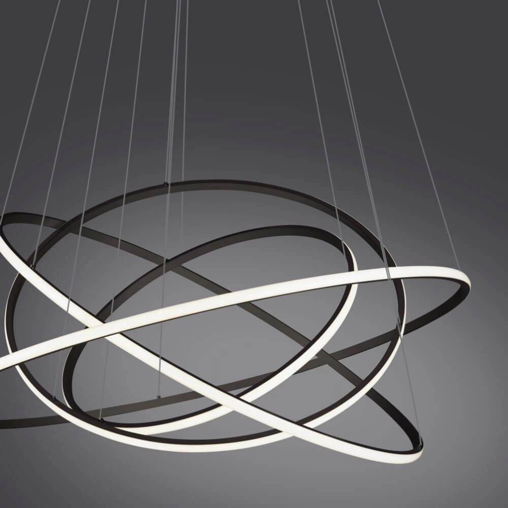 Modern pendant lamp Tessara anthracite Paul Neuhaus 4012248372654