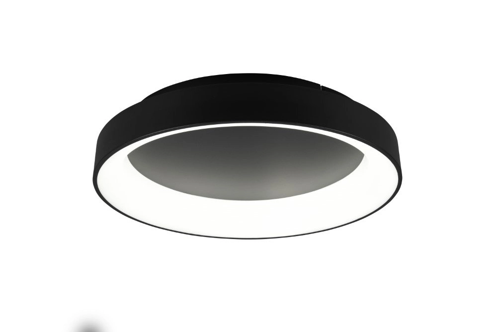 LED flush ceiling light Girona 48w - 2700-6000K - 60cm black Trio 4017807489866