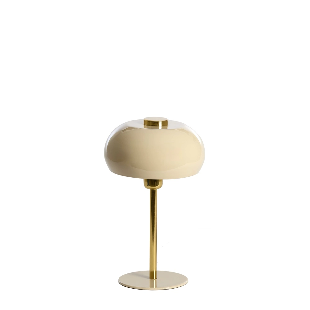 Table lamp Surin Ø 22cm - gloss grey with gold