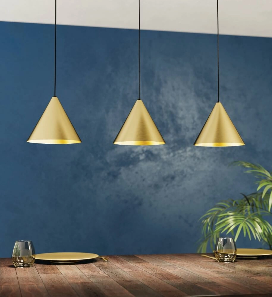 Dining table hanging lamp Narices gold Eglo 9002759995928