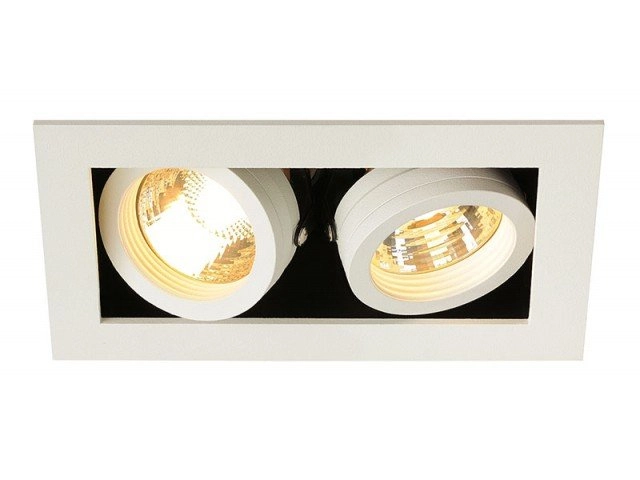 Recessed spotlight Kadux 2 GU10 9cm white