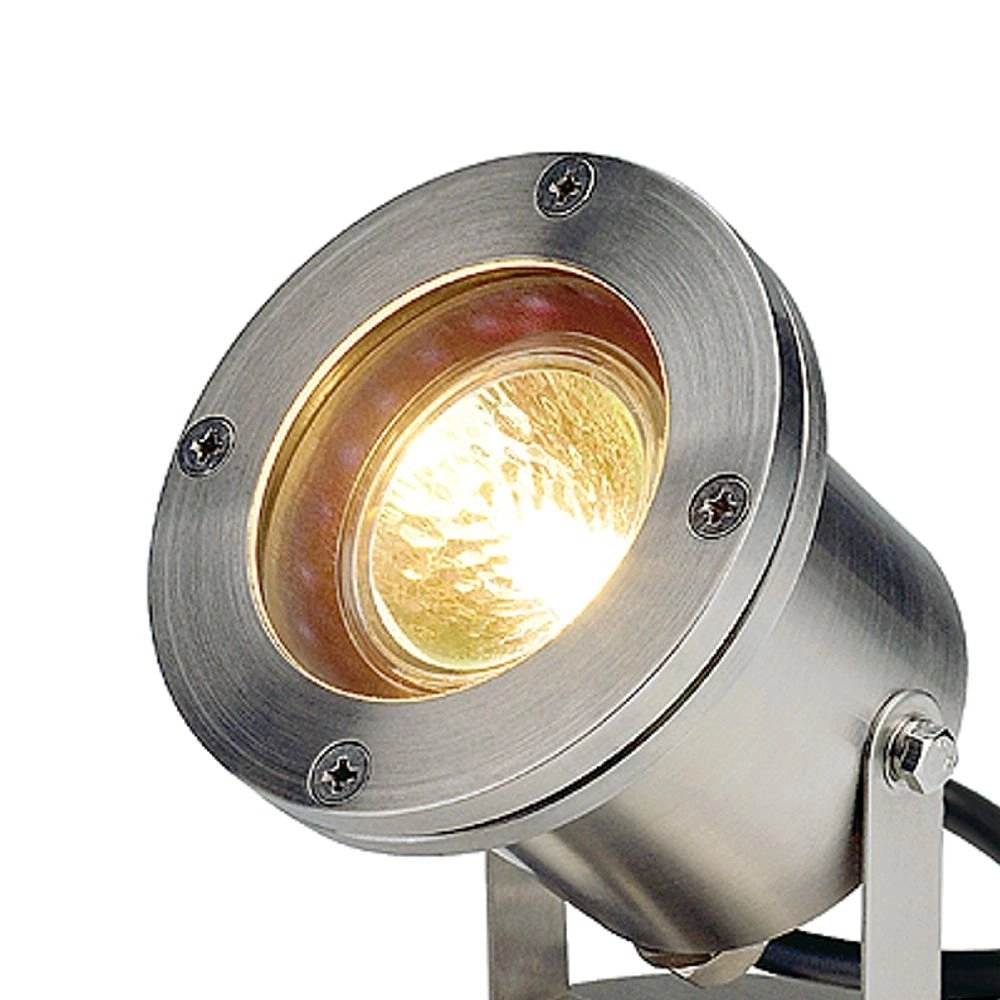 Stainless steel garden spotlight Nautilus MR16 SLV 4024163090421