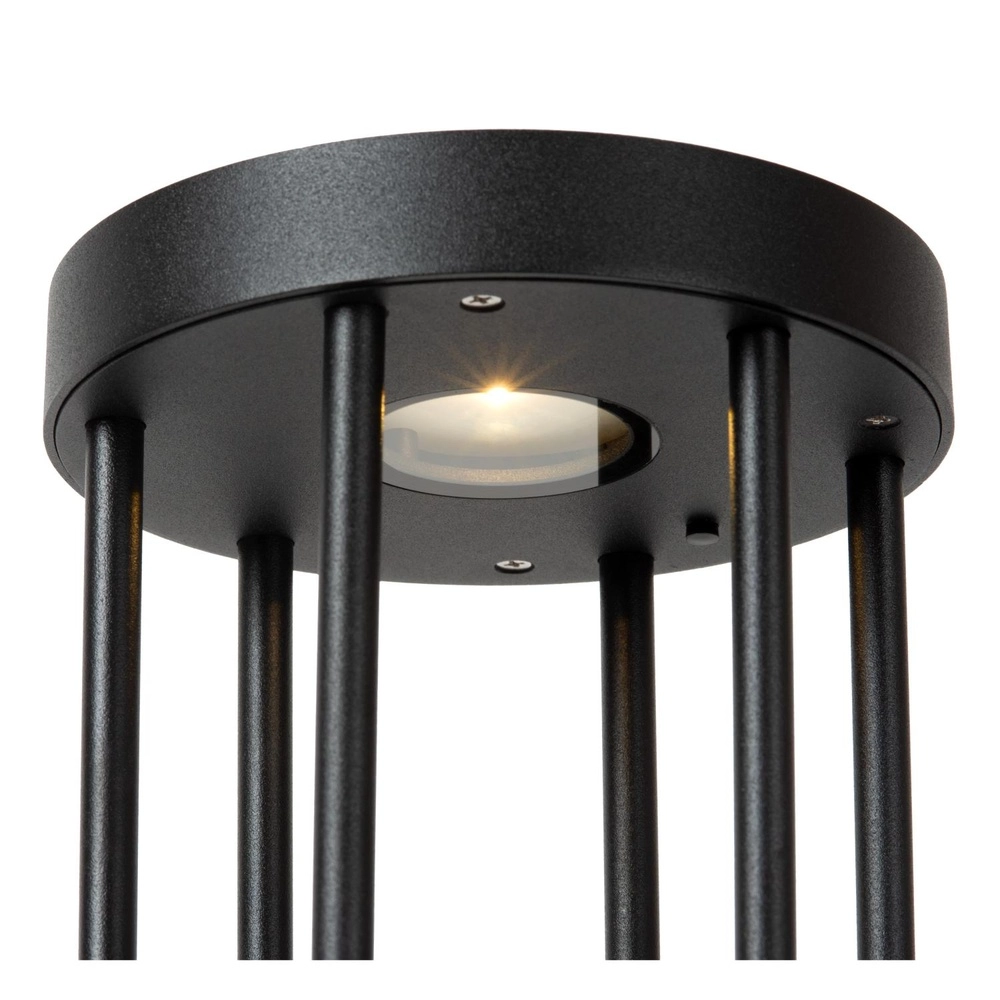 Solar pedestal lamp Jackson 18cm black Lucide 5411212152060