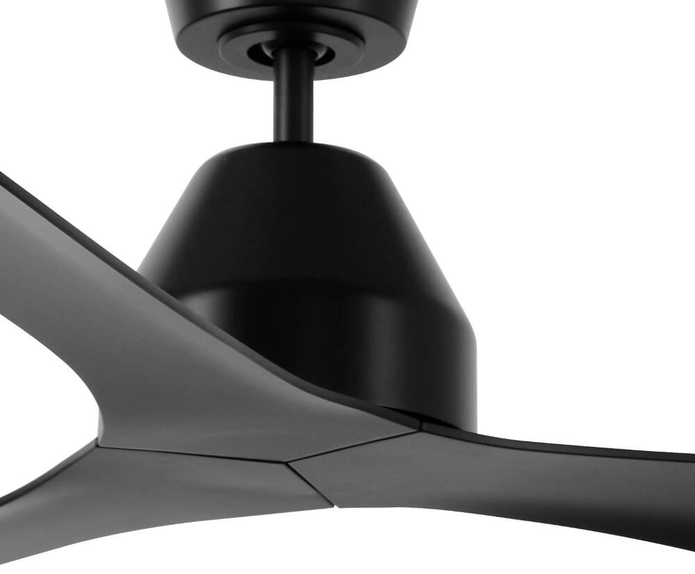 Ceiling fan black without lamp Whitehaven Ø 143cm IP55 Beacon 9333509136446