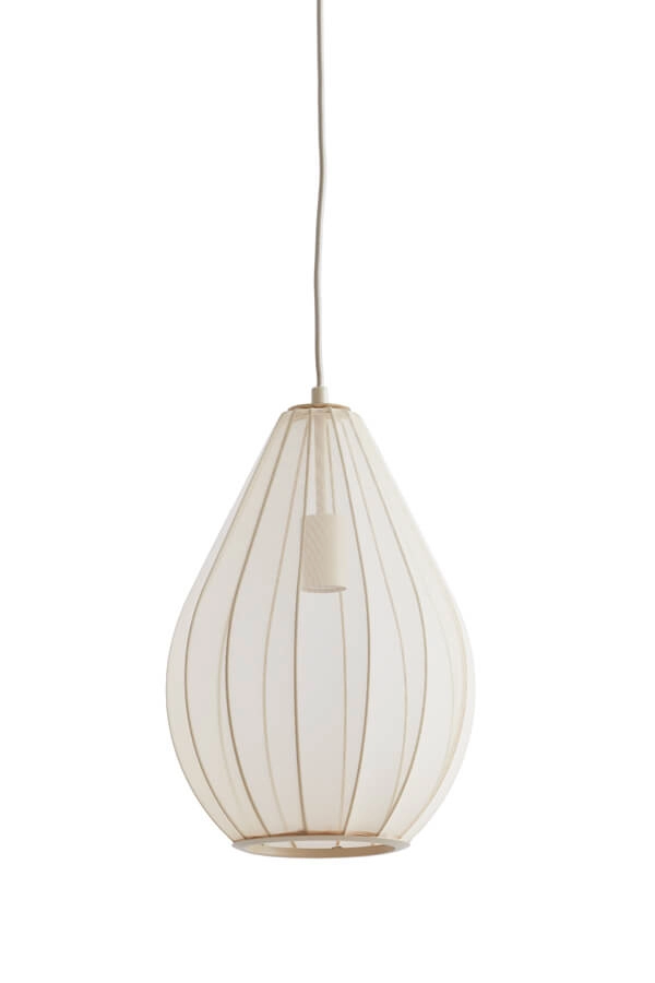 Japandi pendant lamp Itela cream Ø 28cm Light & Living 8717807702748