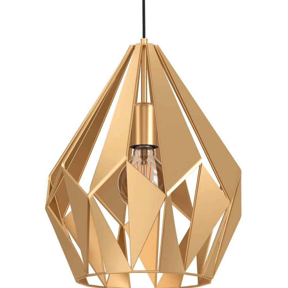 Golden pendant lamp Carlton Ø 31cm Eglo 9002759438142