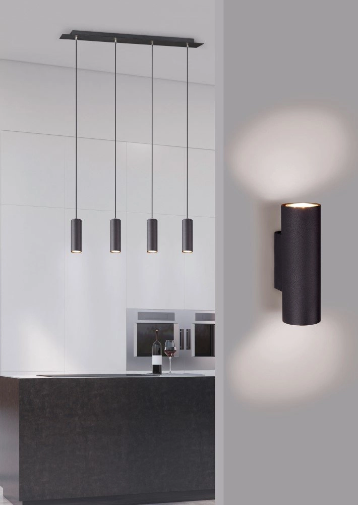 Wall lamp Marley Up - Down 18cm matt black Trio 4017807408812