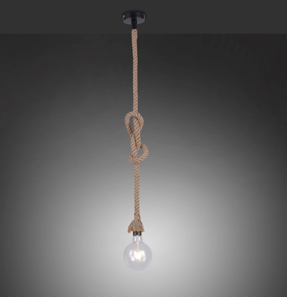 Rope lamp Rope black with brown Just Light 4043689963118