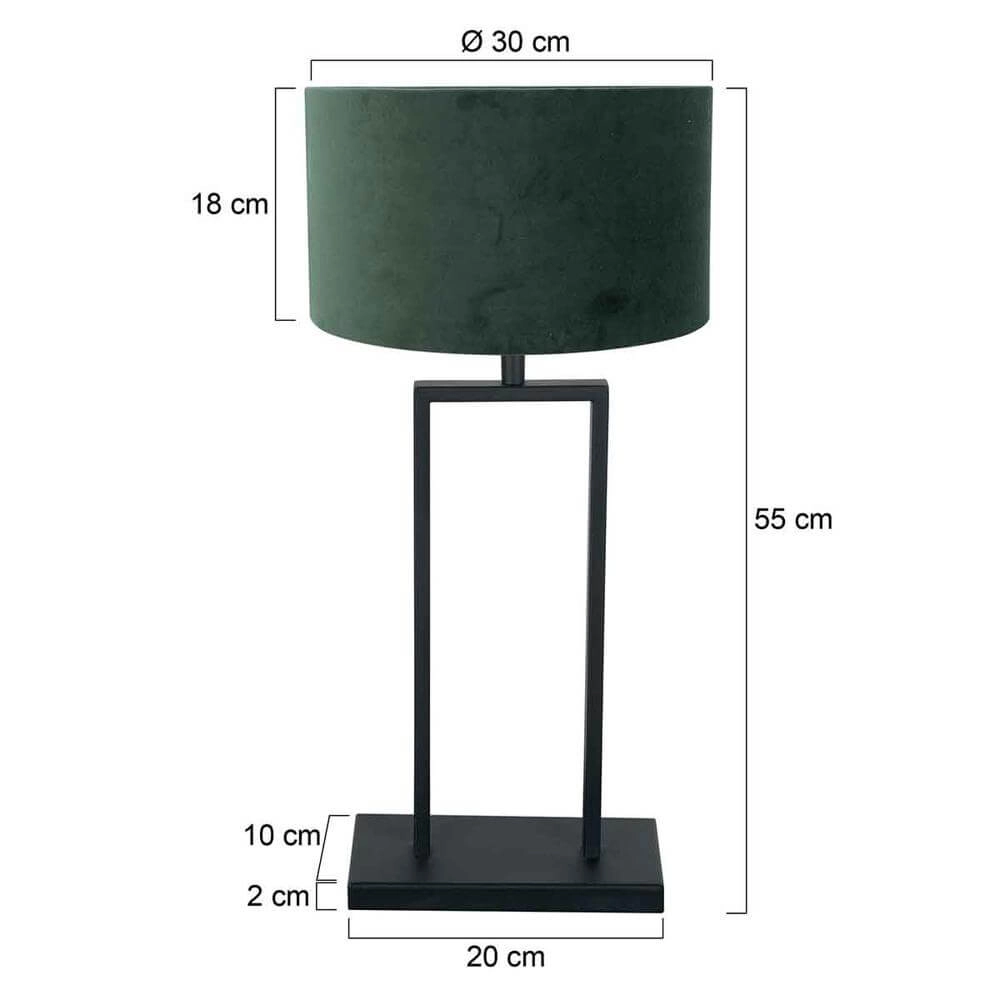 Table lamp 55cm Stang with green hood Steinhauer 8712746173994