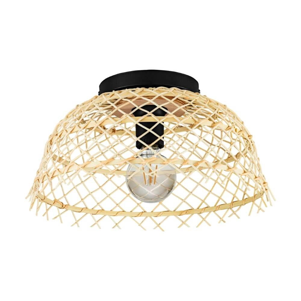 Rattan ceiling lamp Ausnby Ø 37cm