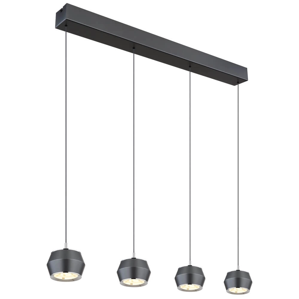 Round pendant lamp Marthy grey Ø 10cm