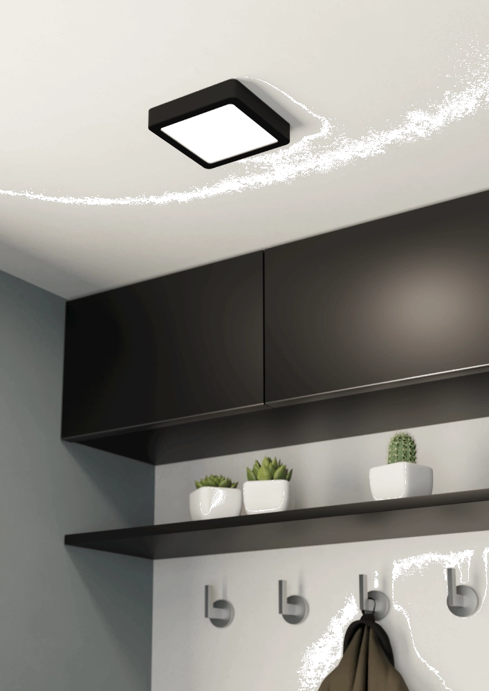 Bathroom lamp Fueva 5 IP44 - Black - 16cm Eglo 9008606245260
