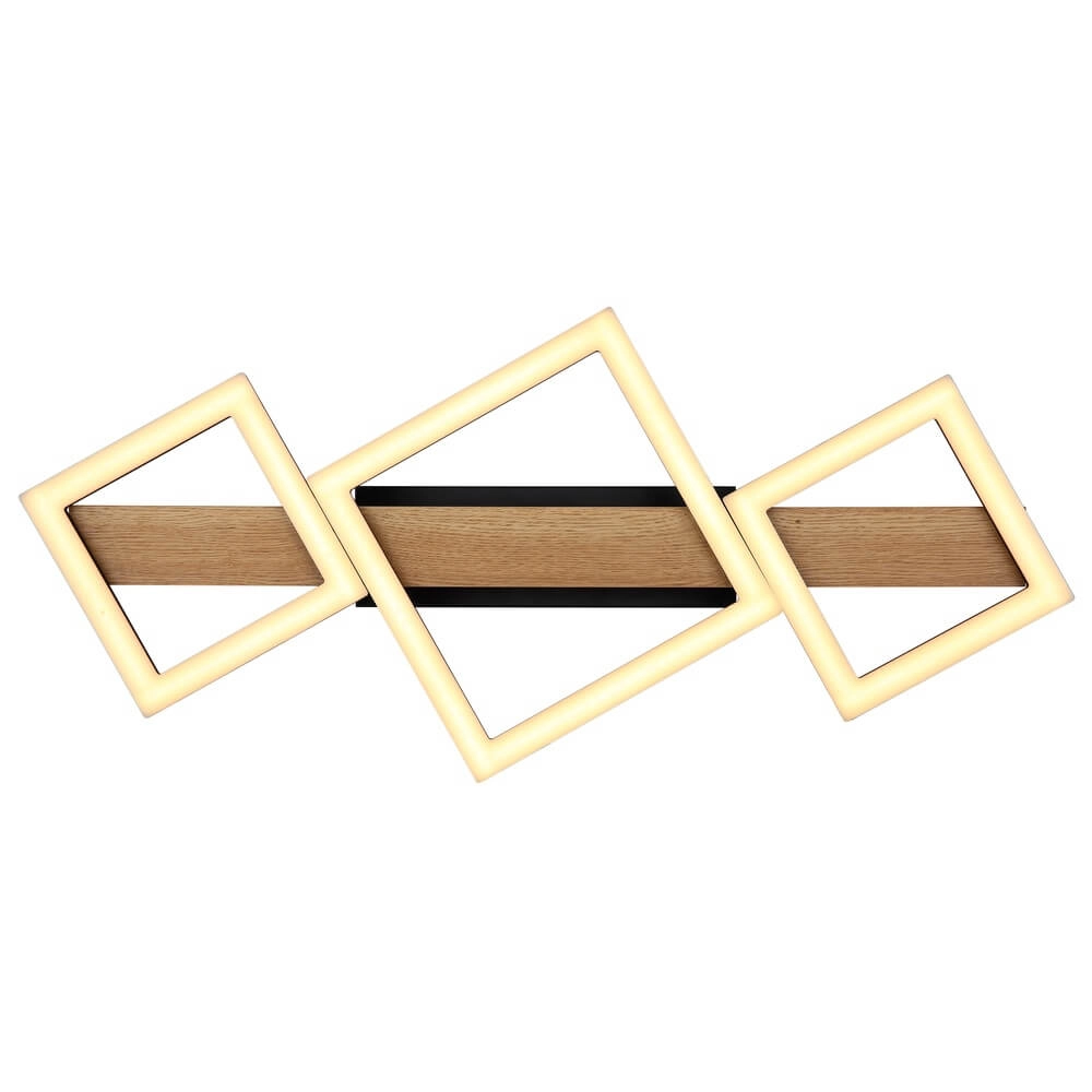 Modern ceiling lamp Dustin black 66cm Globo 9007371448104