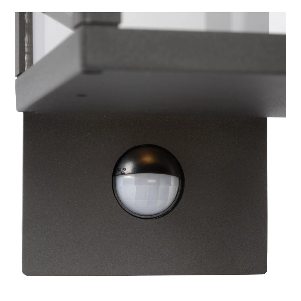 Desing wall lamp Clairette anthracite with motion sensor Lucide 5411212281104