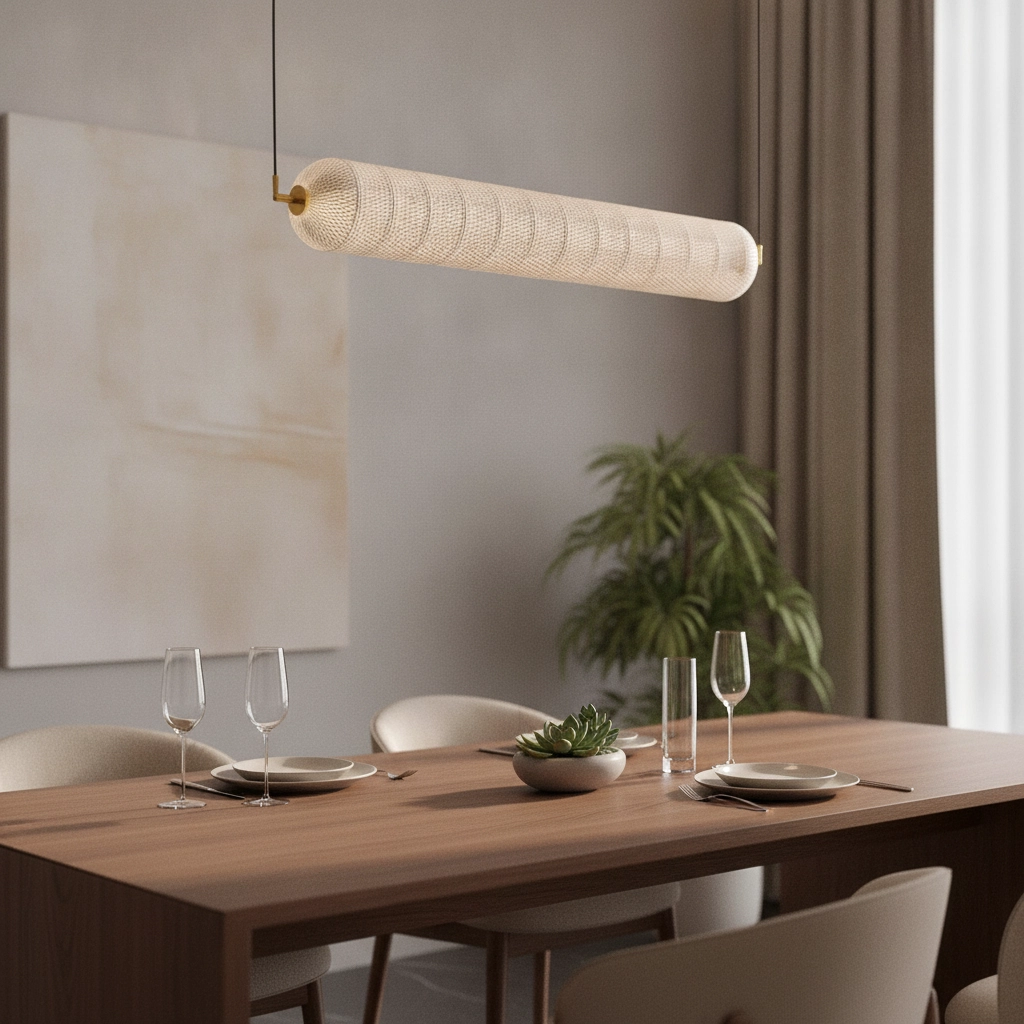 Unique pendant lamp Klelia Horizontal Gold