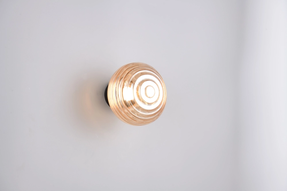 Wall lamp Earl Amber Glass Rechargeable