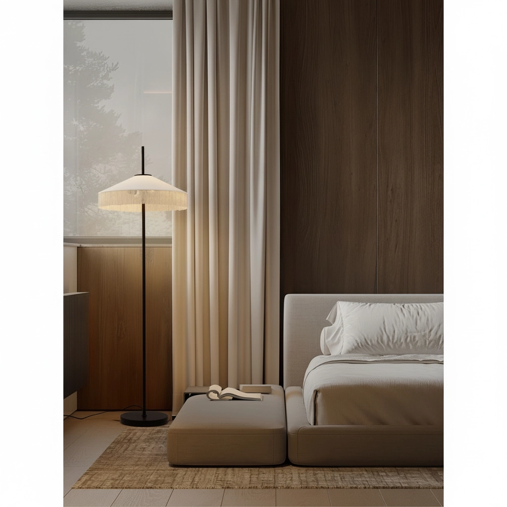 Tiffany Floor Lamp Velvy beige
