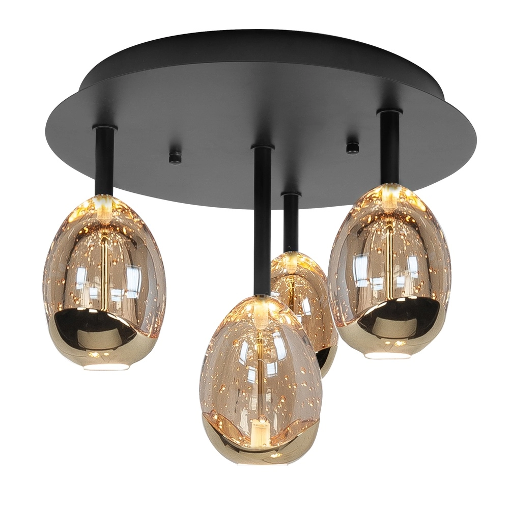 Ceiling lamp Golden Egg black 2-lights