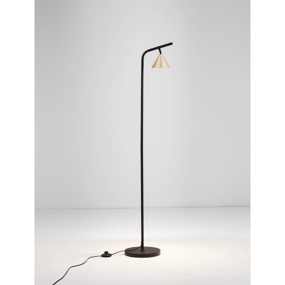 Floor lamp Conico black with gold Lyora 5212017475473