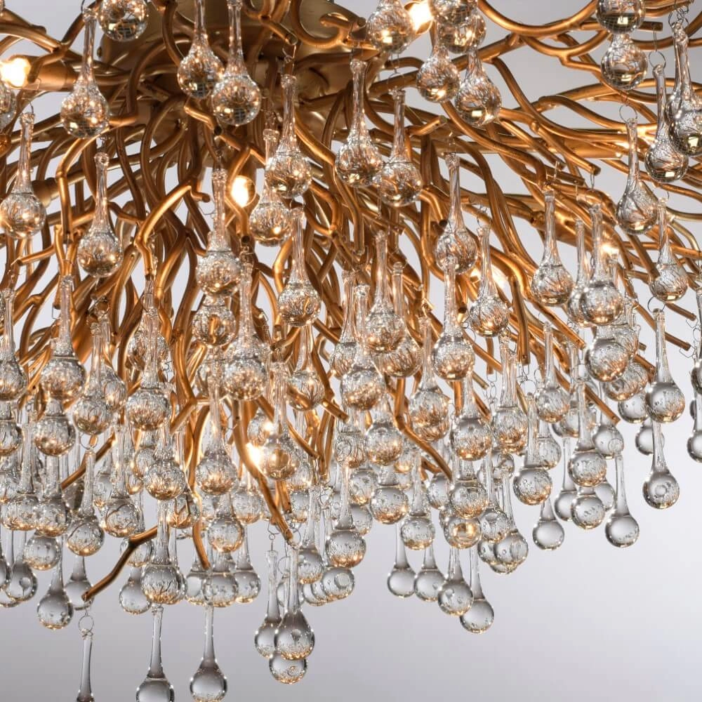 Chandelier Icicle brass 100cm Paul Neuhaus 4012248352106
