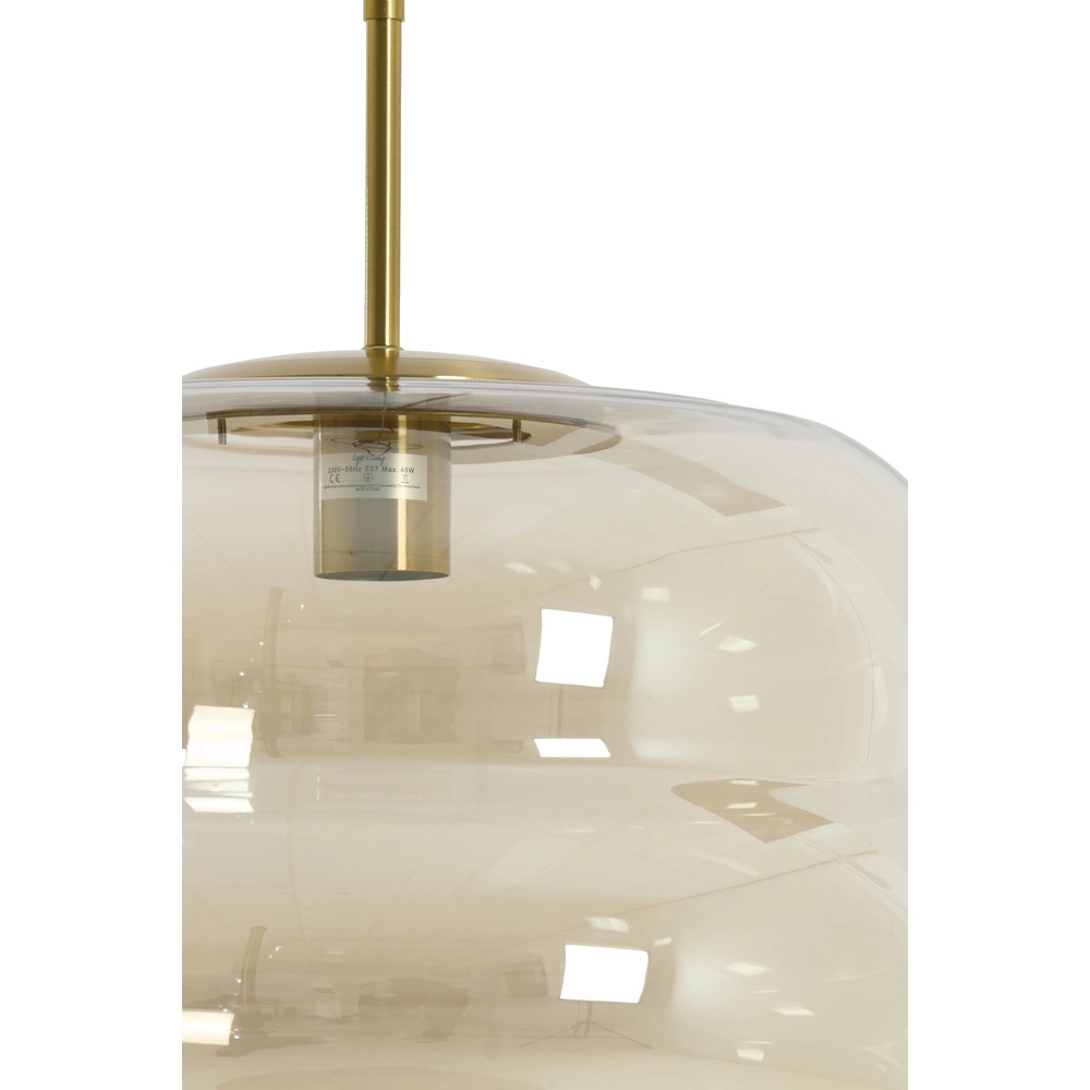 Ø 45cm pendant lamp Misty with amber glass Light & Living 8717807645670