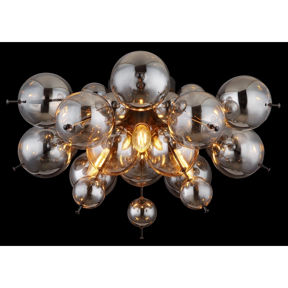 Unique ceiling lamp Udo smoke glass Globo 9007371449637