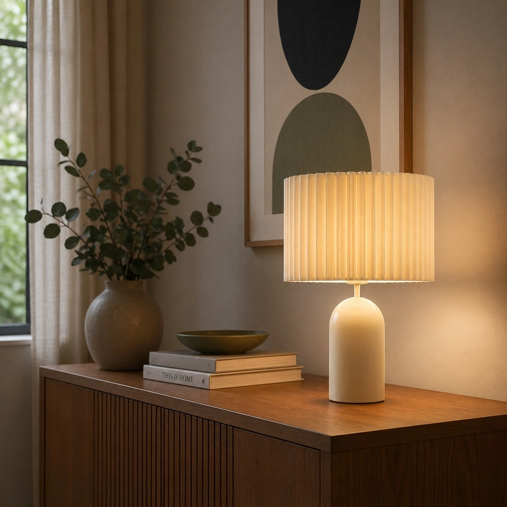Table lamp Velin sand brown