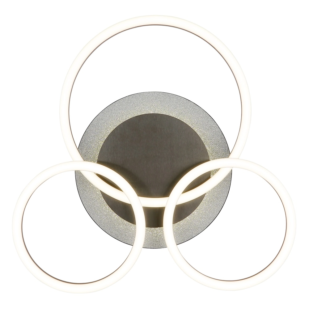 Black ceiling lamp Norberto 3 rings Globo 9007371572830