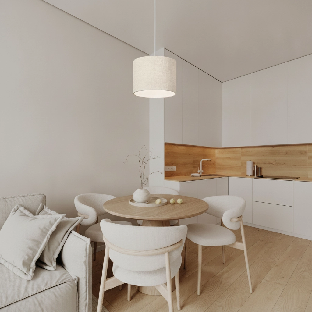 Linen pendant lamp Karen Ø 30cm