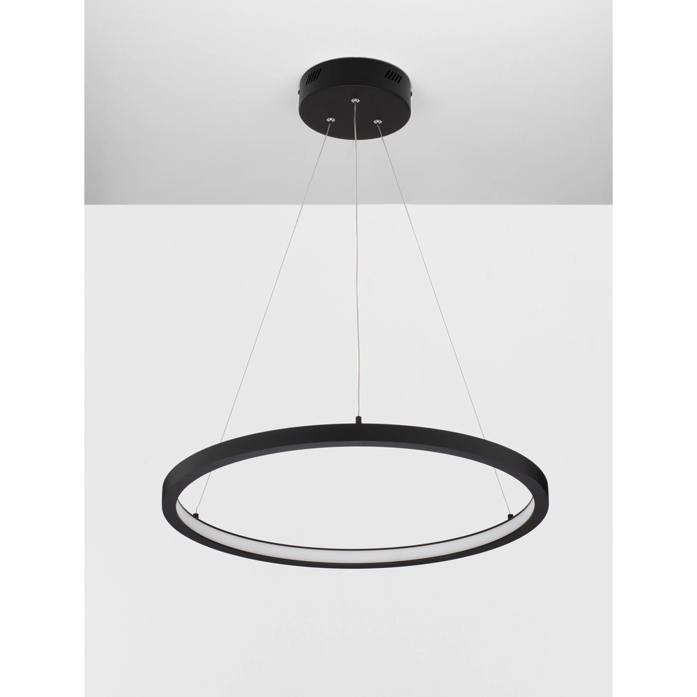 Black pendant lamp Empatia design single