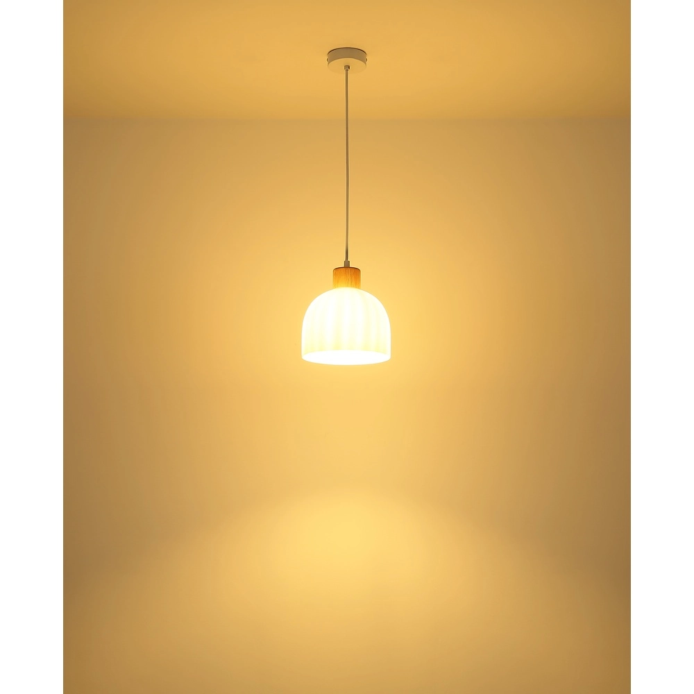 Pendant lamp Swanson white Ø 20cm Globo 9007371586998
