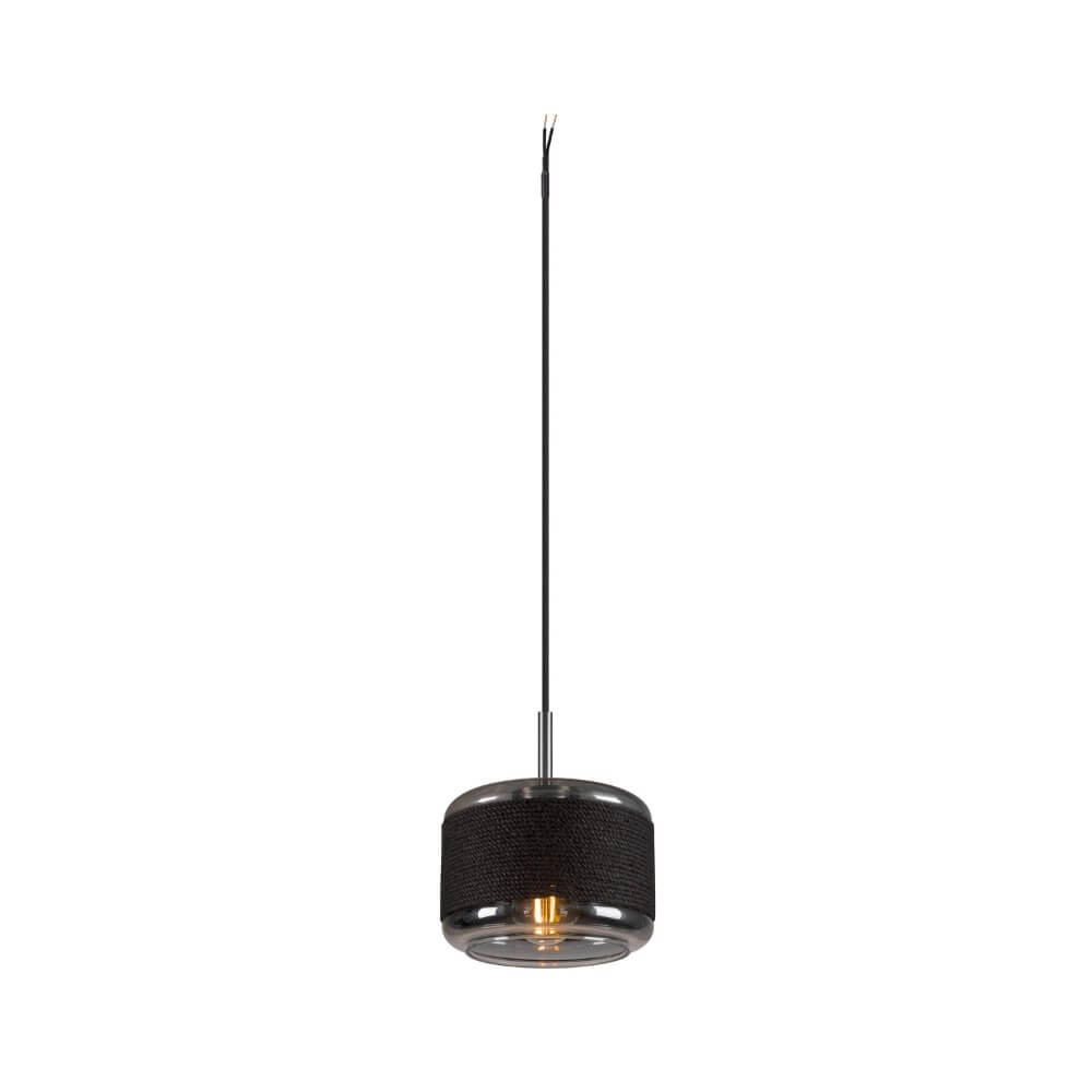 Pendant lamp Pantilo Rope 19 smoke glass - Ø 18.5cm SLV 4024163280853