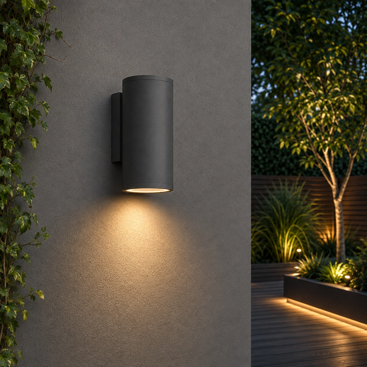 Wall spotlight Nodus Down Grey