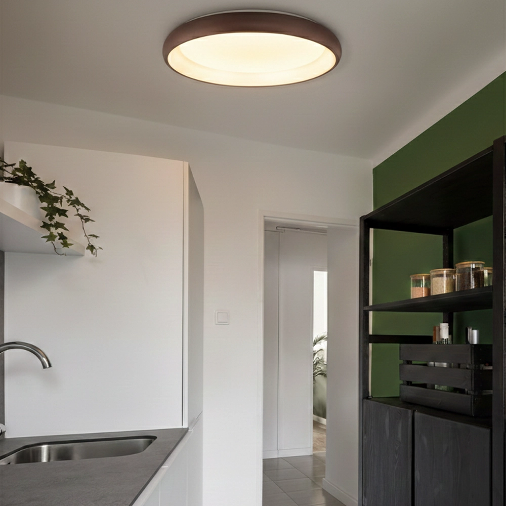 Ceiling lamp Albi coffee brown Ø 61cm