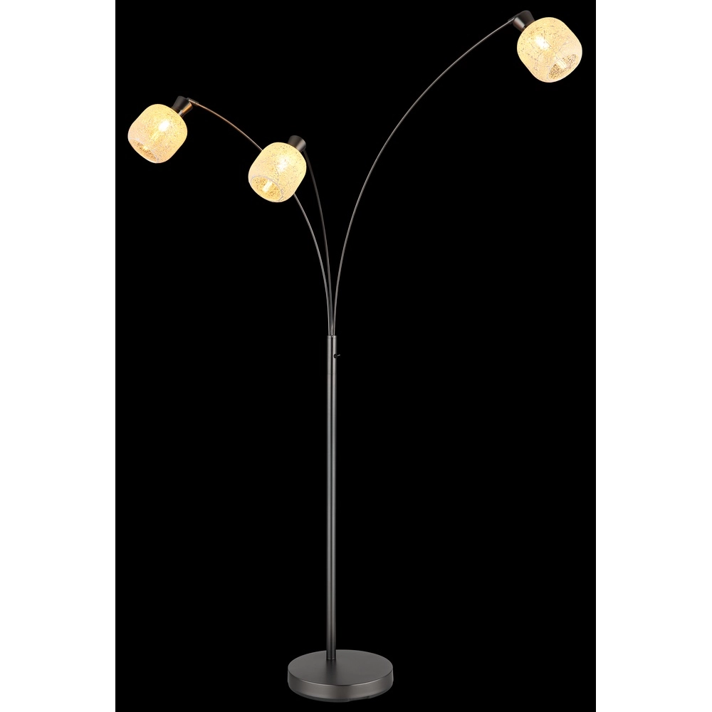 3-light floor lamp Brokana gunmetal Globo 9007371569472