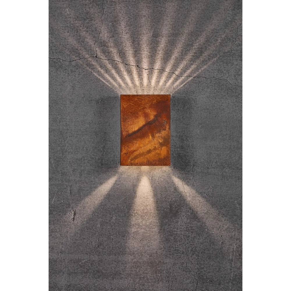 Wall lamp rust brown Fold Wide design Nordlux 5704924001987