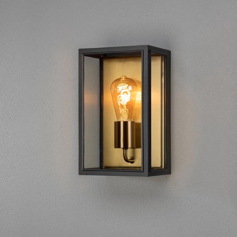 Outdoor lamp Carpi black with gold KonstSmide 7318303477584