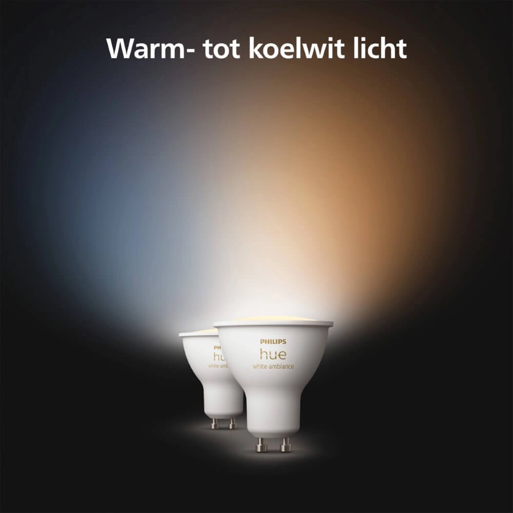Light source Hue GU10 - 4,2W - White Ambiance set of 2 Philips 8720169230033
