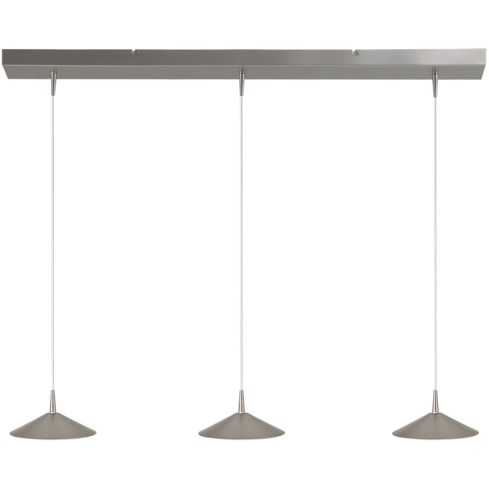 3-light pendant lamp Ceppo nickel Ø 18cm