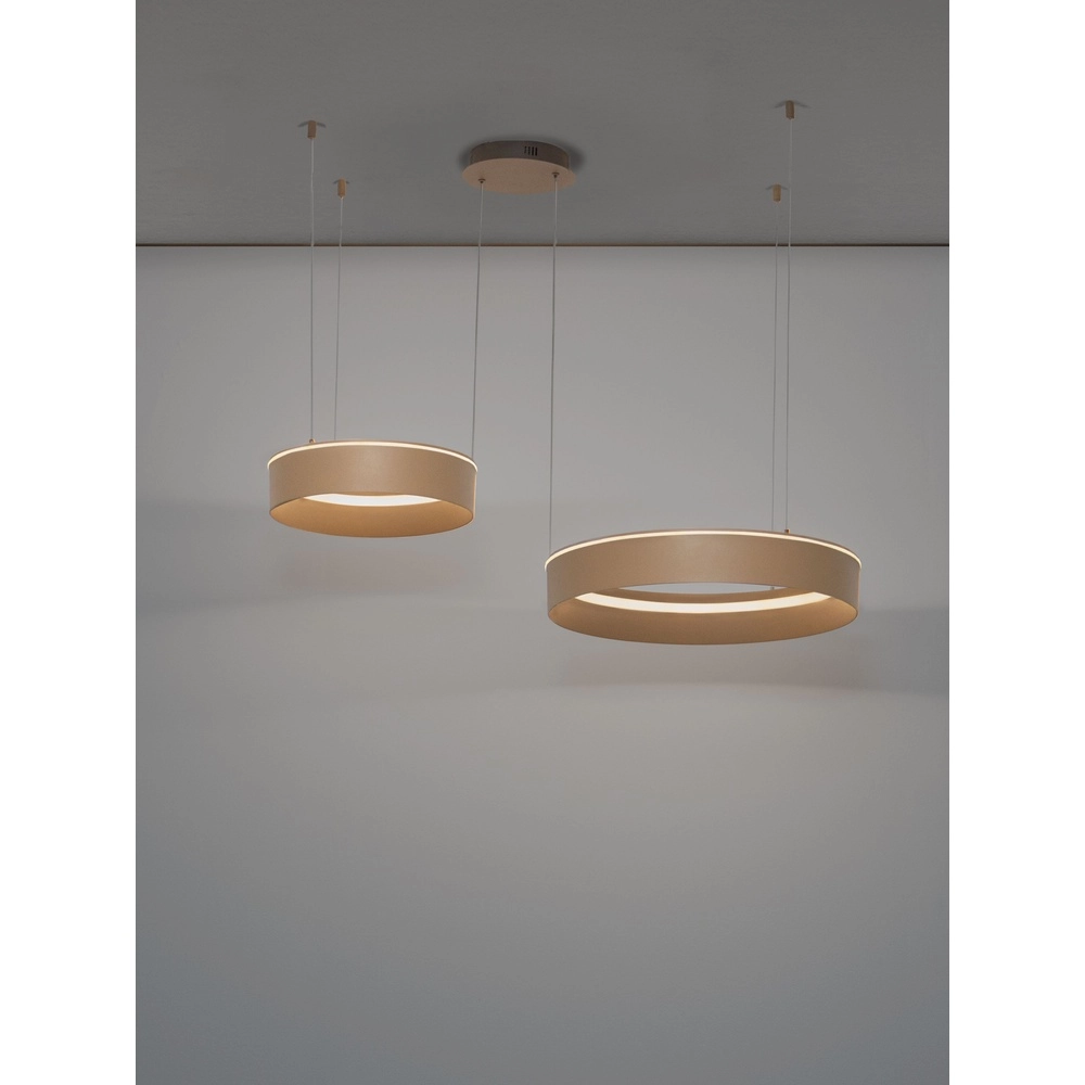 Modern pendant lamp Olivia Double sand brown Lyora 5212017494269