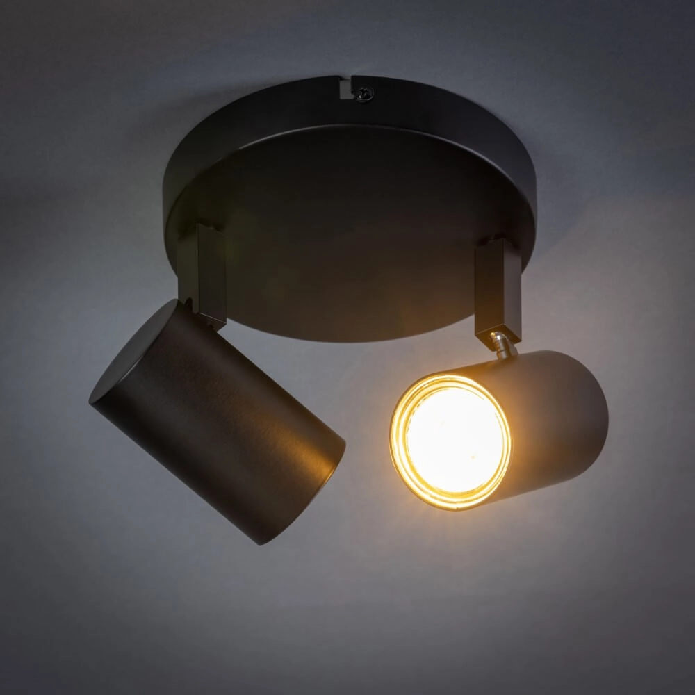 Double surface-mounted spotlight The Common black ETH 8720195304296