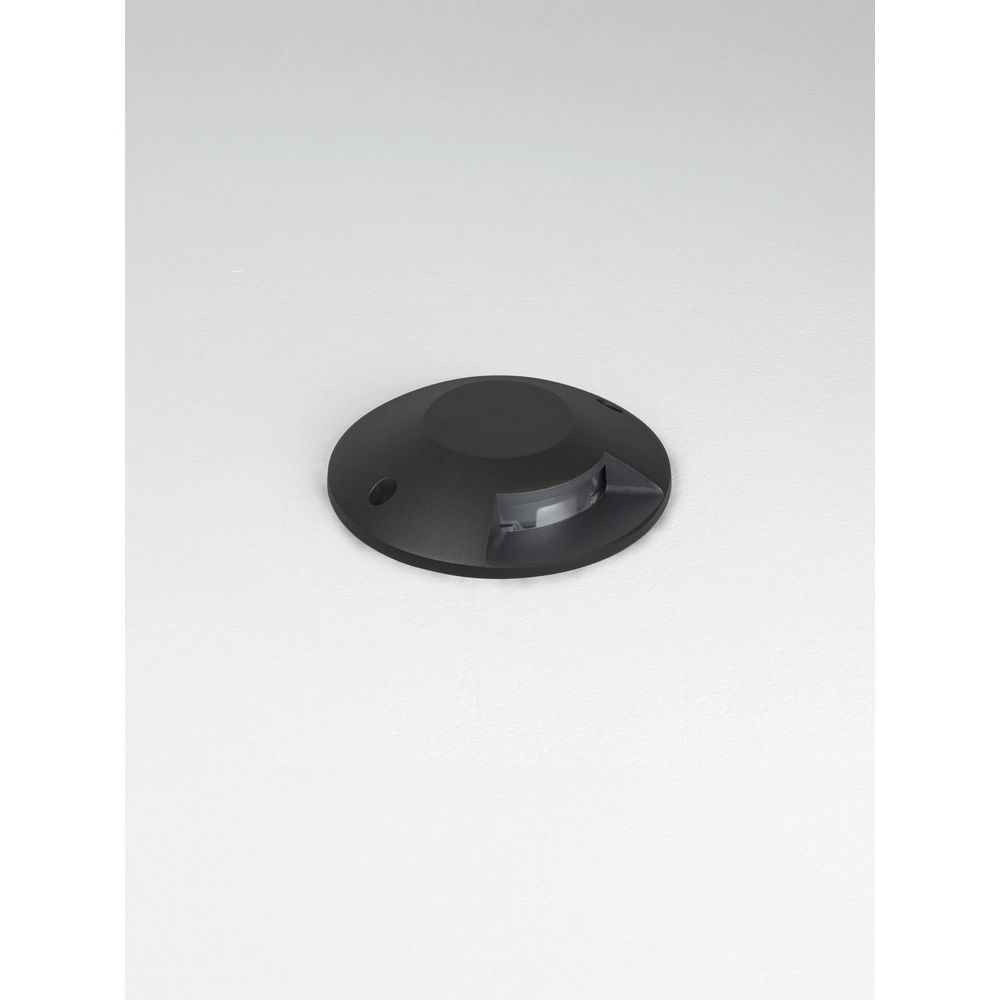 Flat surface-mounted ground spot Grado black - 6W Lyora 5212017497895