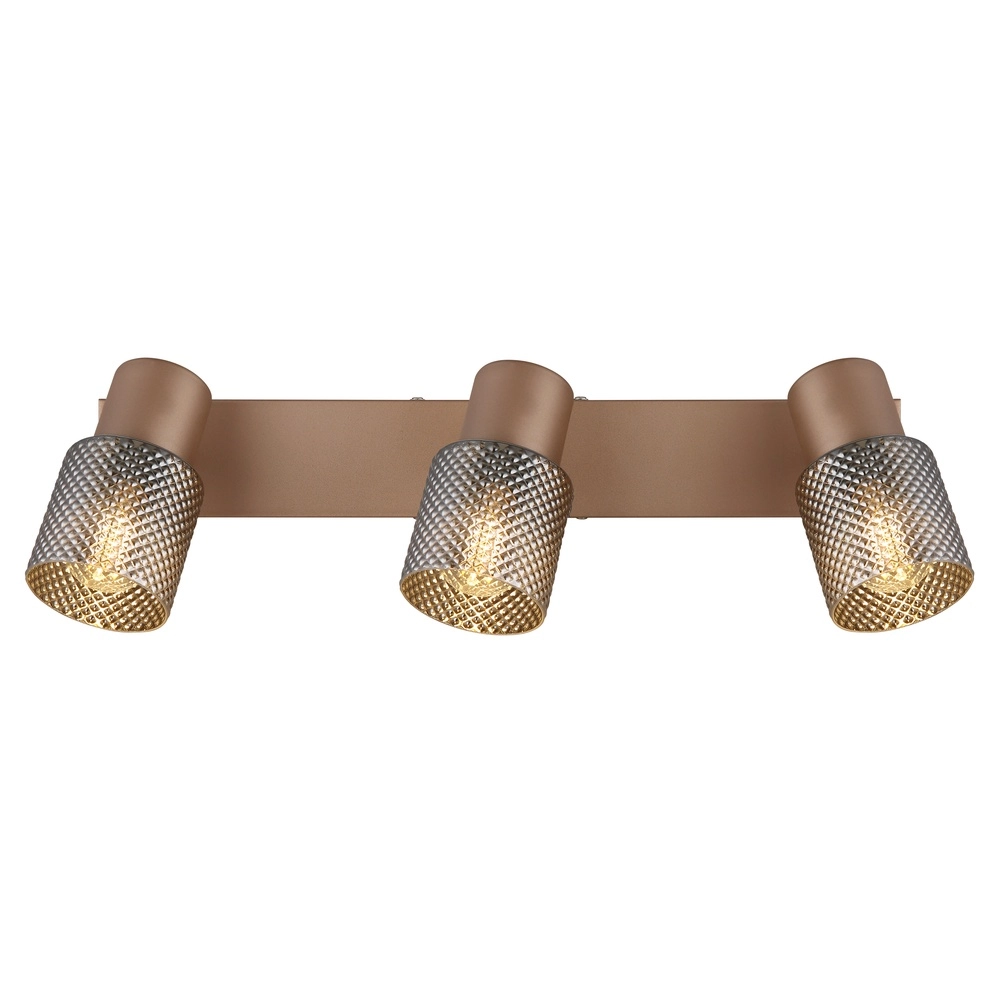 Ceiling lamp Satella 3-light coffee brown Globo 9007371462575
