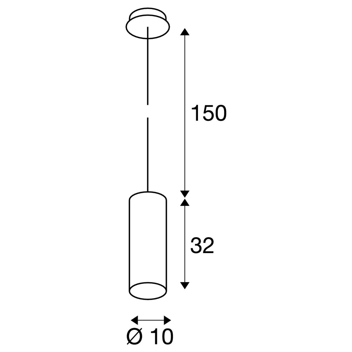 Pendant lamp Enola pendant white SLV 4024163121620