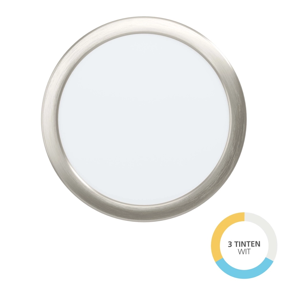 Recessed lamp Fueva 6 round - stainless steel - Ø 21,6cm