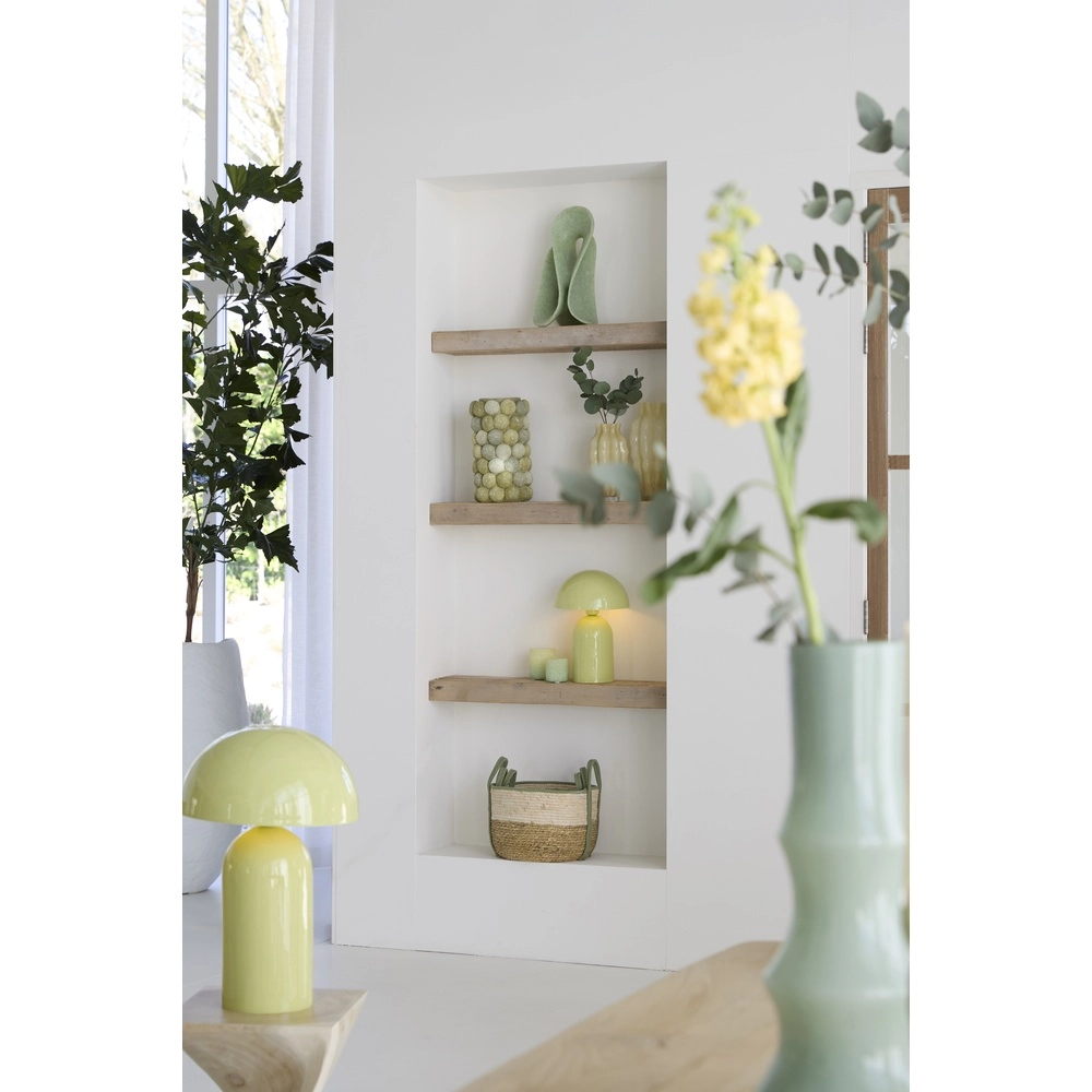Mushroom table lamp Tolima gloss light green - Ø 23cm Light & Living 8717807807818
