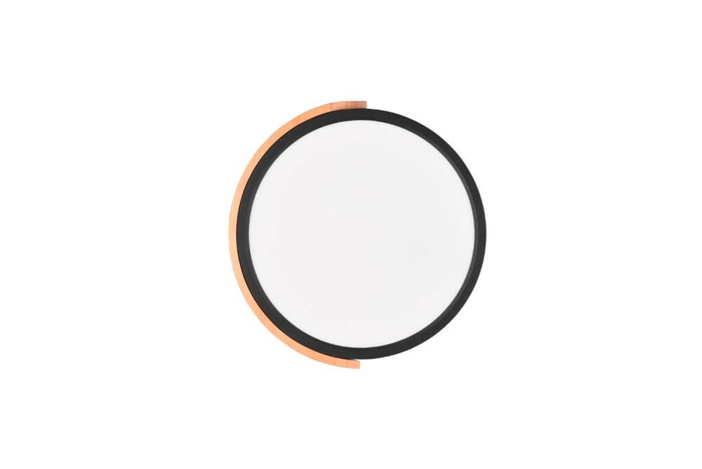 Black LED ceiling light Jano Ø 32cm Trio 4017807541427