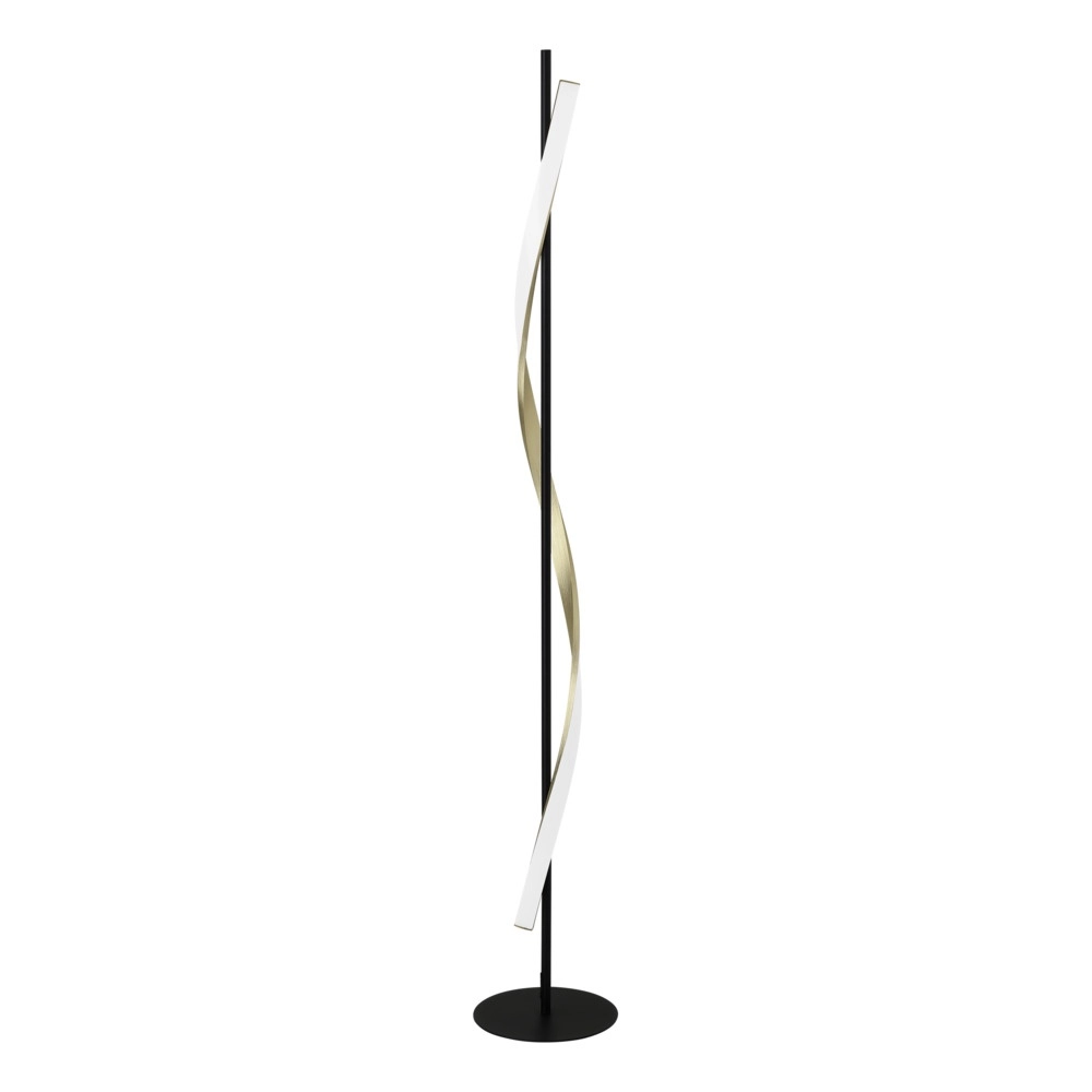 Floor lamp Conaprato black with gold