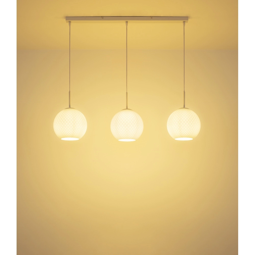 3-light pendant lamp Andre white Globo 9007371583461