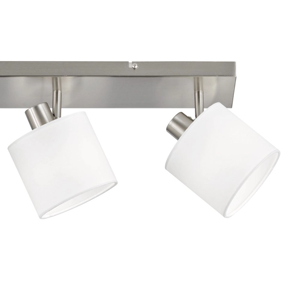 Ceiling spot Tommy 4-light stainless steel with white Trio 4017807388978